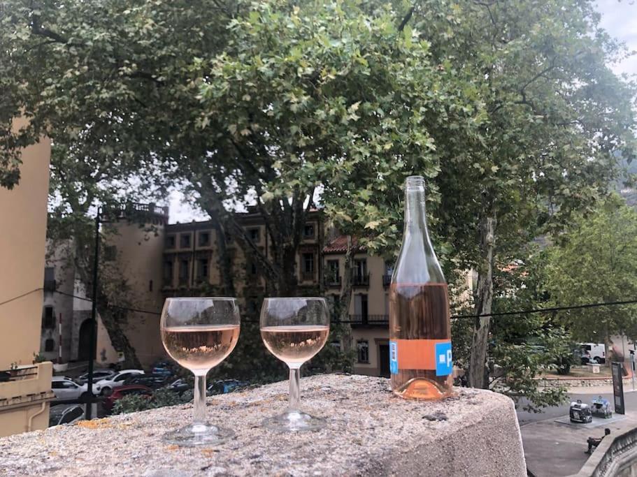 Au Coeur De Ville Avec Terrasse Ceret Bagian luar foto