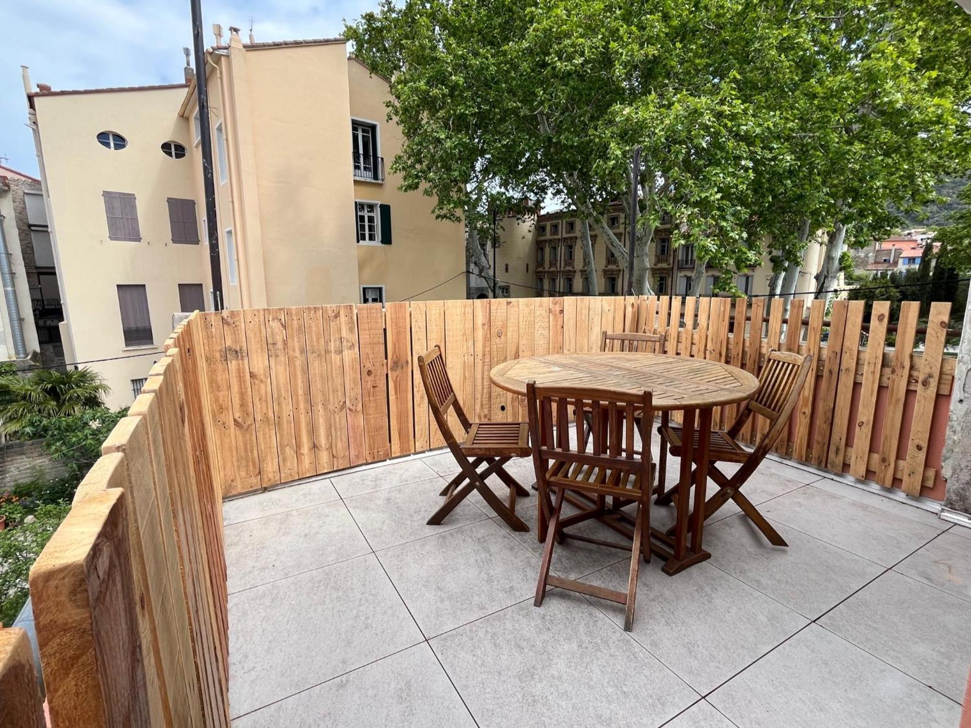Au Coeur De Ville Avec Terrasse Ceret Bagian luar foto